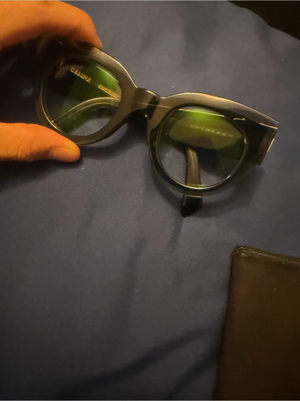 Celine chunky acetate woman’s glasses with dust bag no damage like new